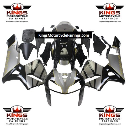 HONDA CBR600RR Fairings (2005-2006) Silver, Black, Gold at KingsMotorcycleFairings.com