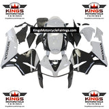 HONDA CBR600RR Fairings (2005-2006) White, Black at KingsMotorcycleFairings.com