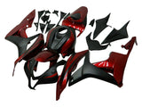 HONDA CBR 600RR Fairings (2007-2008) Burgundy Red, Matte Black at KingsMotorcycleFairings.com