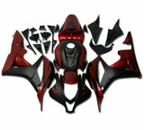 HONDA CBR 600 Fairings (2007-2008) Burgundy Red, Matte Black at KingsMotorcycleFairings.com