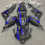 HONDA CBR 600RR Fairings (2007-2008) Matte Black, Blue Repsol at KingsMotorcycleFairings.com