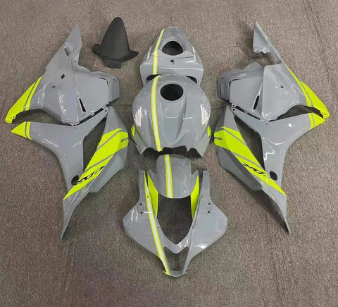 HONDA CBR600RR Fairings (2007-2008) Nardo Gray, Neon Yellow at KingsMotorcycleFairings.com