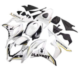 HONDA CBR 600RR Fairings (2007-2008) White, Black, Gold Playboy at KingsMotorcycleFairings.com