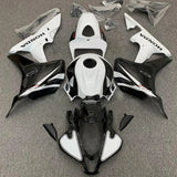 HONDA CBR600RR Fairings (2007-2008) White, Black at KingsMotorcycleFairings.com