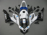 HONDA CBR600RR Fairings (2007-2008) White, Blue, Black Konica Minolta at KingsMotorcycleFairings.com