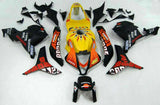 HONDA CBR 600 Fairings (2009-2012) Black, Yellow Rossi at KingsMotorcycleFairings.com 