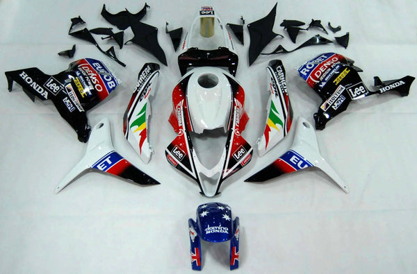 HONDA CBR600RR Fairings (2009-2012) White Eurobet at KingsMotorcycleFairings.com