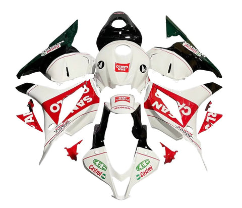 HONDA CBR 600RR Fairings (2009-2012) White, Red San Carlo at KingsMotorcycleFairings.com