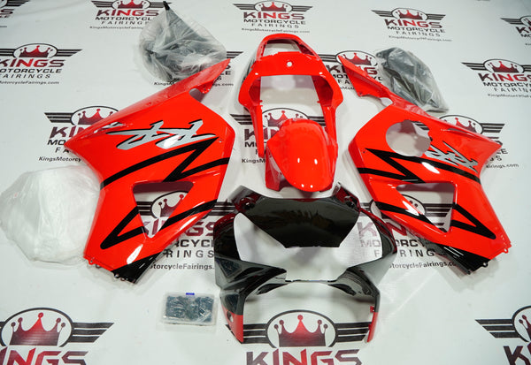 HONDA CBR900RR 954 (2002-2003) Red, Black & Silver Fairings at KingsMotorcycleFairings.com