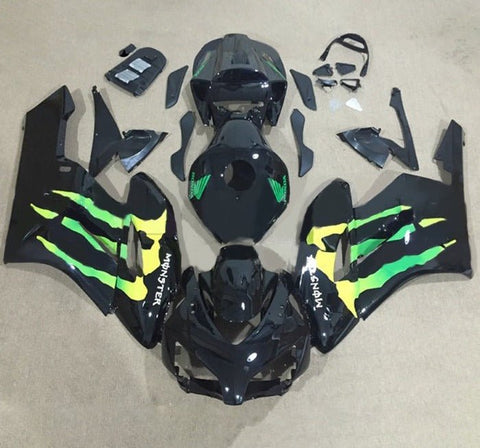 Honda CBR1000RR Fairings (2004-2005) Black, Green Monster at KingsMotorcycleFairings.com