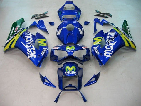 Honda CBR1000RR Fairings (2004-2005) Blue, White Movistar at KingsMotorcycleFairings.com