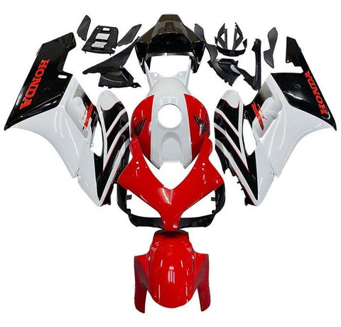 Honda CBR1000RR Fairings (2004-2005) Red, White, Black Stripes at KingsMotorcycleFairings.com