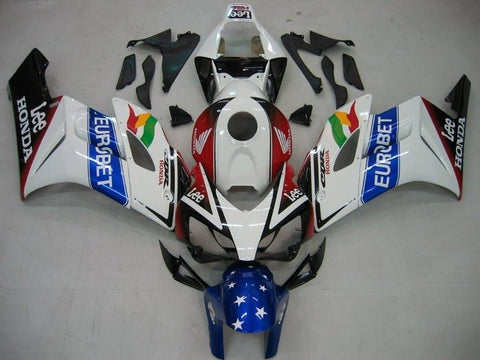 Honda CBR1000RR Fairings (2004-2005) White Eurobet at KingsMotorcycleFairings.com