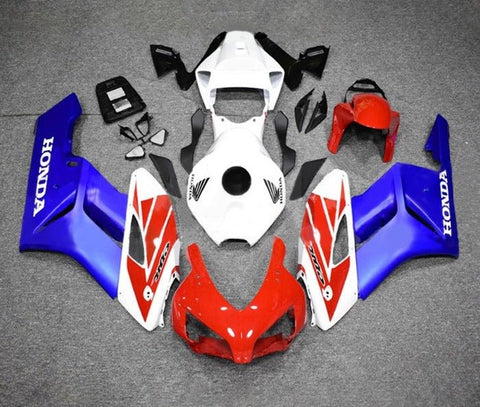 Honda CBR1000RR Fairings (2004-2005) White, Blue, Red Wings at KingsMotorcycleFairings.com