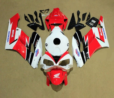 Honda CBR1000RR Fairings (2004-2005) White, Red, Black Stripes at KingsMotorcycleFairings.com