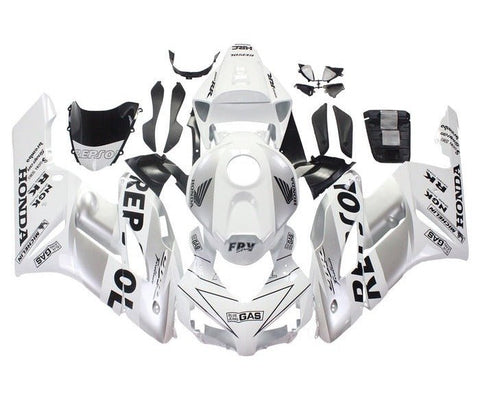 Honda CBR1000RR Fairings (2004-2005) White, Silver, Gas Repsol at KingsMotorcycleFairings.com