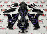 Honda CBR1000RR Fairings (2012-2016) Black, Purple Lightning at KingsMotorcycleFairings.com