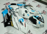 Honda CBR1000RR (2004-2005) White, Black & Blue Konica Minolta Fairings at KingsMotorcycleFairings.com