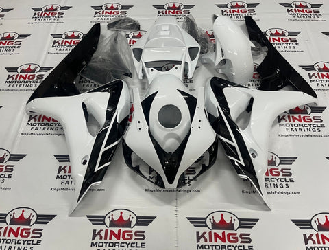 Honda CBR1000RR (2006-2007) Black & White Fairings at KingsMotorcycleFairings.com