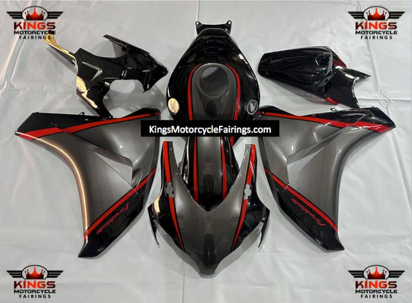 Honda CBR 1000 Fairings (2008-2011) Black, Gray, Red at KingsMotorcycleFairings.com