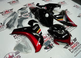 Honda CBR1000RR (2008-2011) Black & Red Mugen Fairings at KingsMotorcycleFairings.com