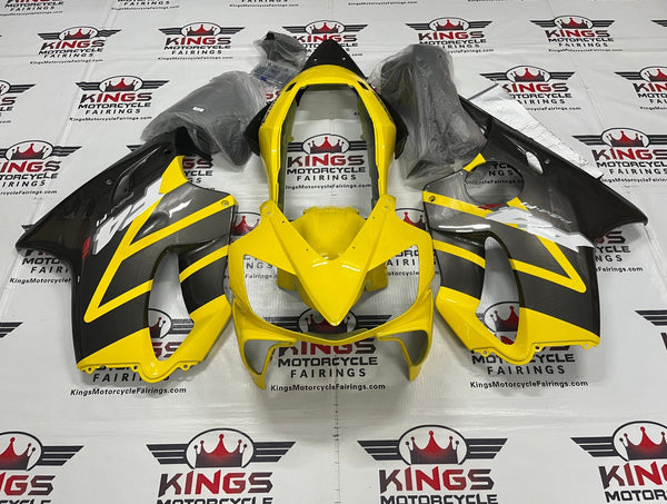 Honda CBR600F4i (2004-2007) Yellow & Silver Fairings at KingsMotorcycleFairings.com