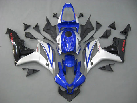 Honda CBR600RR Fairings (2007-2008) Blue, Silver, Black, Red at KingsMotorcycleFairings.com