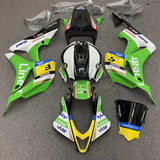 Honda CBR 600 Fairings (2007-2008) Green Linear at KingsMotorcycleFairings.com