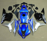 Honda CBR 600 Fairings (2009-2012) Blue, Silver, Black at KingsMotorcycleFairings.com