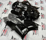 Honda CBR 600 Fairings (2013-2023) Black, Silver at KingsMotorcycleFairings.com