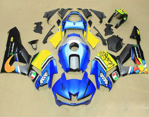 Honda CBR 600RR Fairings (2013-2023) Blue, Yellow, Black Creature at KingsMotorcycleFairings.com