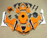 Honda CBR 600 Fairings (2013-2023) Orange, Dark Blue, White at KingsMotorcycleFairings.com