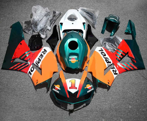 Honda CBR600RR (2013-2023) Orange, Teal, Red, White Repsol Fairings