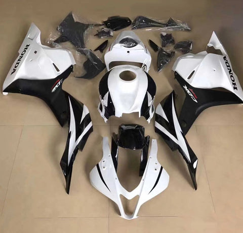 Honda CBR 600RR Fairings (2013-2023) White, Black at KingsMotorcycleFairings.com