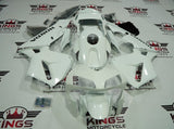 Honda CBR600RR (2003-2004) Pearl White, Black Fairings at KingsMotorcycleFairings.com