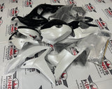 Honda CBR600RR (2007-2008) Black & Pearl White Split Fairings at KingsMotorcycleFairings.com