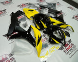 Honda CBR600RR (2007-2008) Black & Yellow Fairings at KingsMotorcycleFairings.com