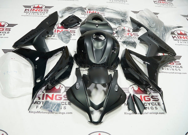 Honda CBR600RR (2007-2008) Matte Black & Black Gloss Fairings