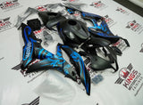 Honda CBR600RR (2007-2008) Matte Black, Blue Gear Fairings at KingsMotorcycleFairings.com