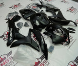 Honda CBR600RR (2007-2008) Matte Black, White Fairings at KingsMotorcycleFairings.com.