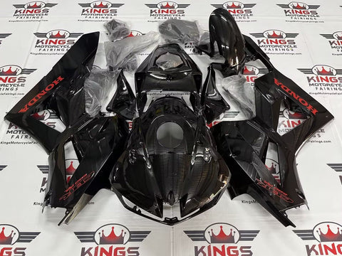 Honda CBR600RR (2013-2023) Black & Red Fairings at KingsMotorcycleFairings.com