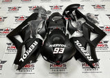 Honda CBR 600RR Fairings (2013-2023) Matte Black, White Repsol at KingsMotorcycleFairings.com