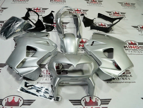 Honda VFR800 Fairings (1998-2001) All Silver at KingsMotorcycleFairings.com