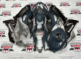 KAWASAKI NINJA ZX6R 636 FAIRINGS (2019-2023) DARK NARDO BLUE GRAY, MATTE BLACK at KingsMotorcycleFairings.com