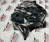 KAWASAKI NINJA ZX6R 636 FAIRINGS (2019-2023) DARK NARDO BLUE GRAY, MATTE BLACK at KingsMotorcycleFairings.com