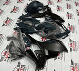 Kawasaki Ninja 400 Fairings (2018-2023) Dark Nardo Gray, Matte Black at KingsMotorcycleFairings.com