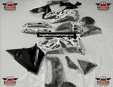 Kawasaki Ninja 650R Fairings (2009-2011) White, Gray, Black Camouflage at KingsMotorcycleFairings.com