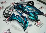 Kawasaki Ninja 650R Fairings (2017-2019) Chameleon Blue, Green, Purple, Matte Black at KingsMotorcycleFairings.com