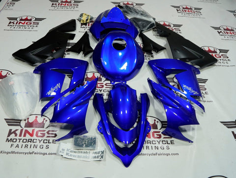 Kawasaki ZX10R Fairings (2004-2005) Blue, Matte Black, Silver, Gold at KingsMotorcycleFairings.com