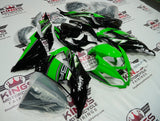 Kawasaki ZX6R 636 (2013-2018) Green, Black, White & Gray Fairings at KingsMotorcycleFairings.com